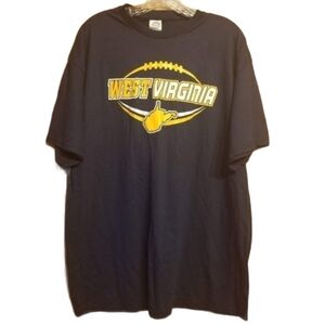 Delta Proweight | Women's Navy & Gold WVU Graphic Tee (Size XL)